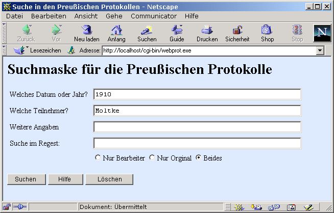 webprot-Maske